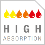 High absorption capacity