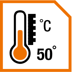 Temperature resistance up to 50° after application